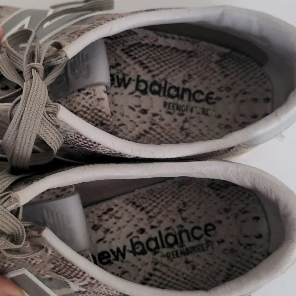New Balance beige snake